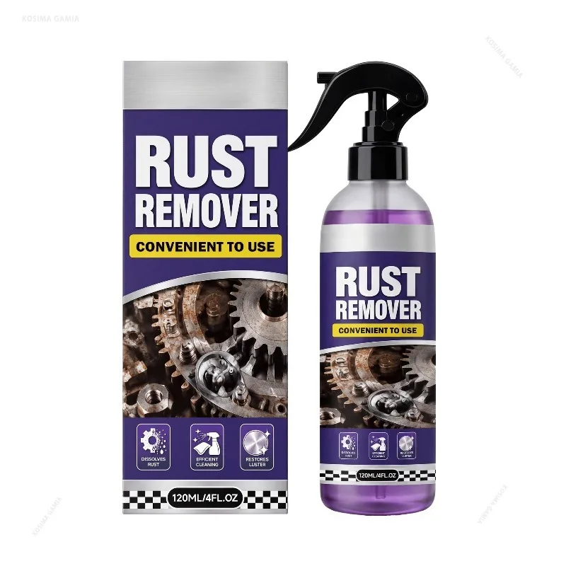 Auto Detailing Maintenance Anti Rust Protectant Metal Chrome Paint Cleaner Iron Powder Remover Car Wheel Hub Rust Remover Spray