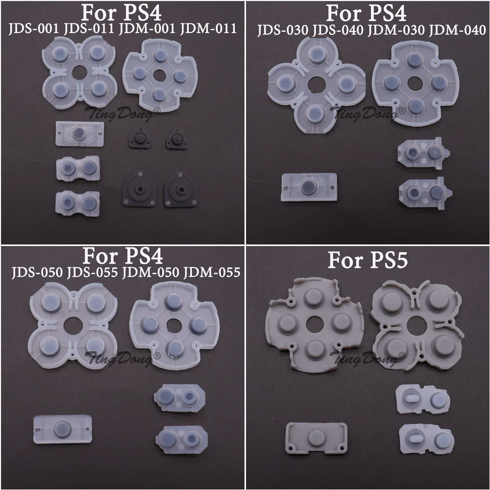 

TingDong Silicone Conductive Rubber Adhesive Button Pad Keypads for SonyPS5 PS4 Pro Controller Gamepad