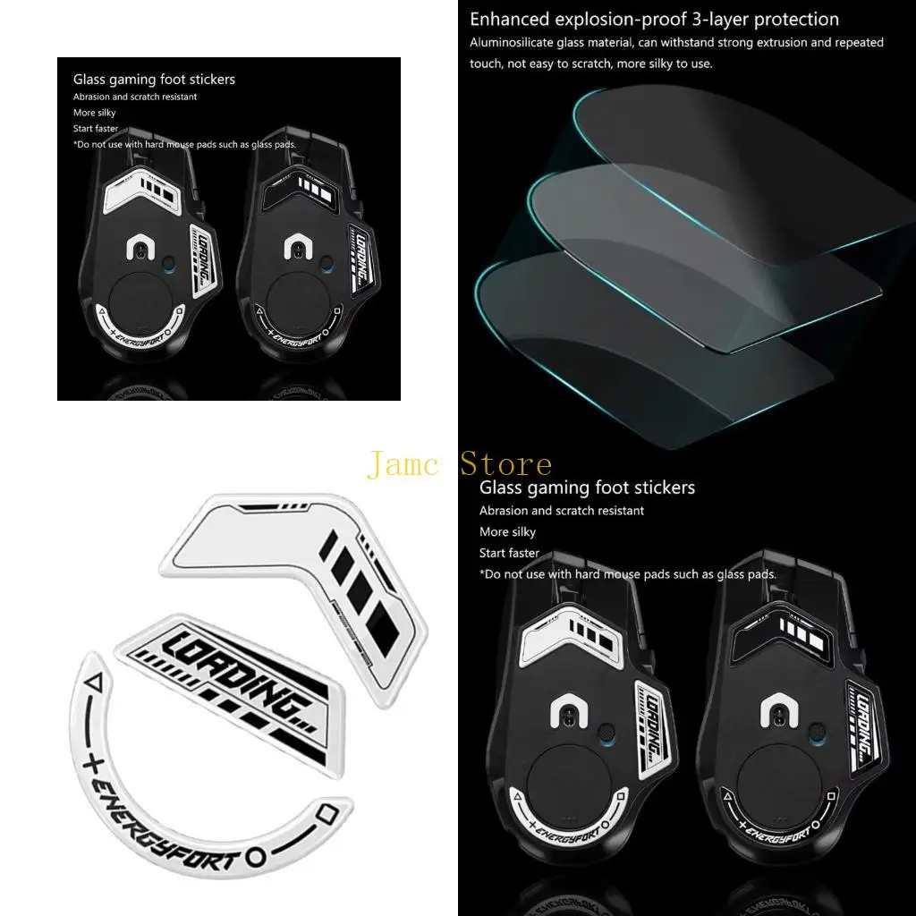 

LX0B 1Set for G502 X Lightspeeds / G502 X Glass Mouse Feet Sticker Mouse Skates Feet Glides