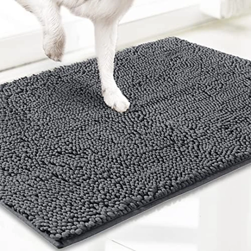 

Highly Absorbent Door Mat Non-Slip Mat Thick Washable Area And Bath Mat Chenille For Kitchen Bathroom Bedroom