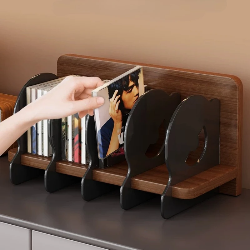 Vinyl Record Shelf, Large Capacity LP Storage Box with Dividers, CD Organizer & Album Display Rack for Home & Shop