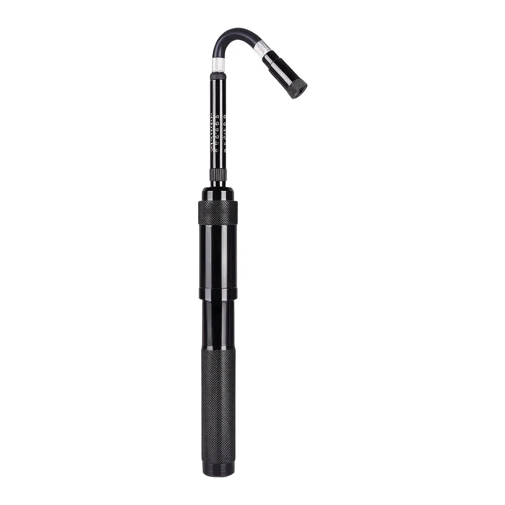 Compact 19.34 cm Bike Pump for E-Bike with Aluminum Alloy Construction Twist Lock Nozzle and Built-in Dual Scale Pressure Gauge