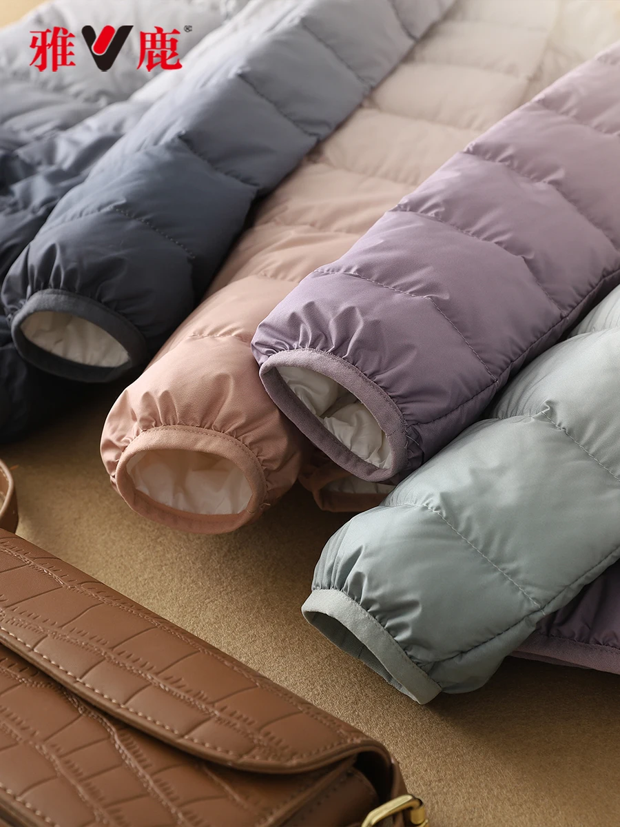 Yaloo Lightweight Puffer Jaet Hooded Casual ort adient Color Warmth Autumn Winter Cloudlike 90% down Polyester Fiber