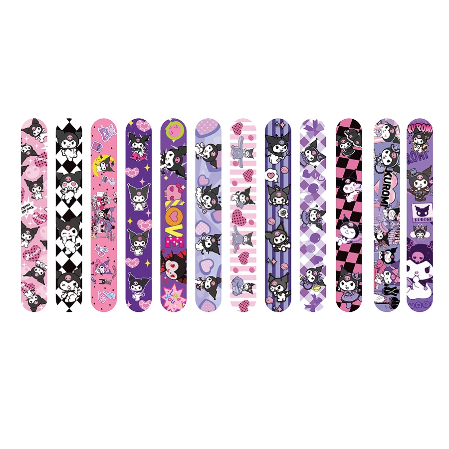 Kawaii سانريو موضوع حفلة لصالح كورومي صفعة سوار هدايا حفلة عيد الميلاد المفاجئة أساور للأطفال عيد الميلاد لوازم الديكور