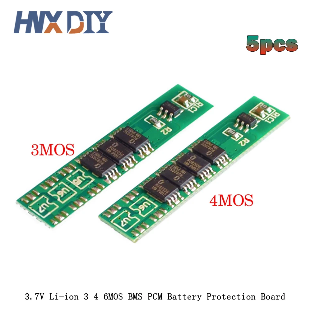 5 шт., защитная плата 1S 7.5A 10A 15A 3,7 V li-ion 3 4 6MOS BMS PCM для литиевой батареи 18650 5 шт., защитная плата 1S 7.5A 10A 15A 3,7 V li-ion 3 4 6MOS BMS PCM для литиевой батареи 18650