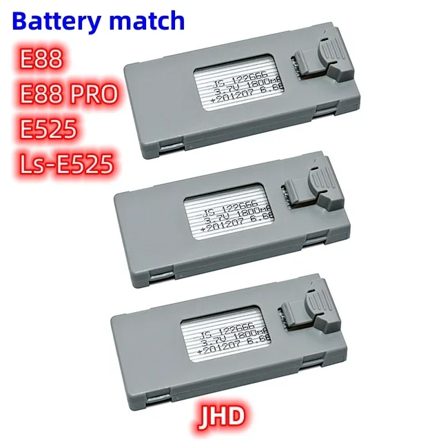 JHD Drone Lipo Battery  E88  For  E88 PRO E99 PRO Mini RC Drone Battery 4K Drone E88 PRO RC Plane Battery