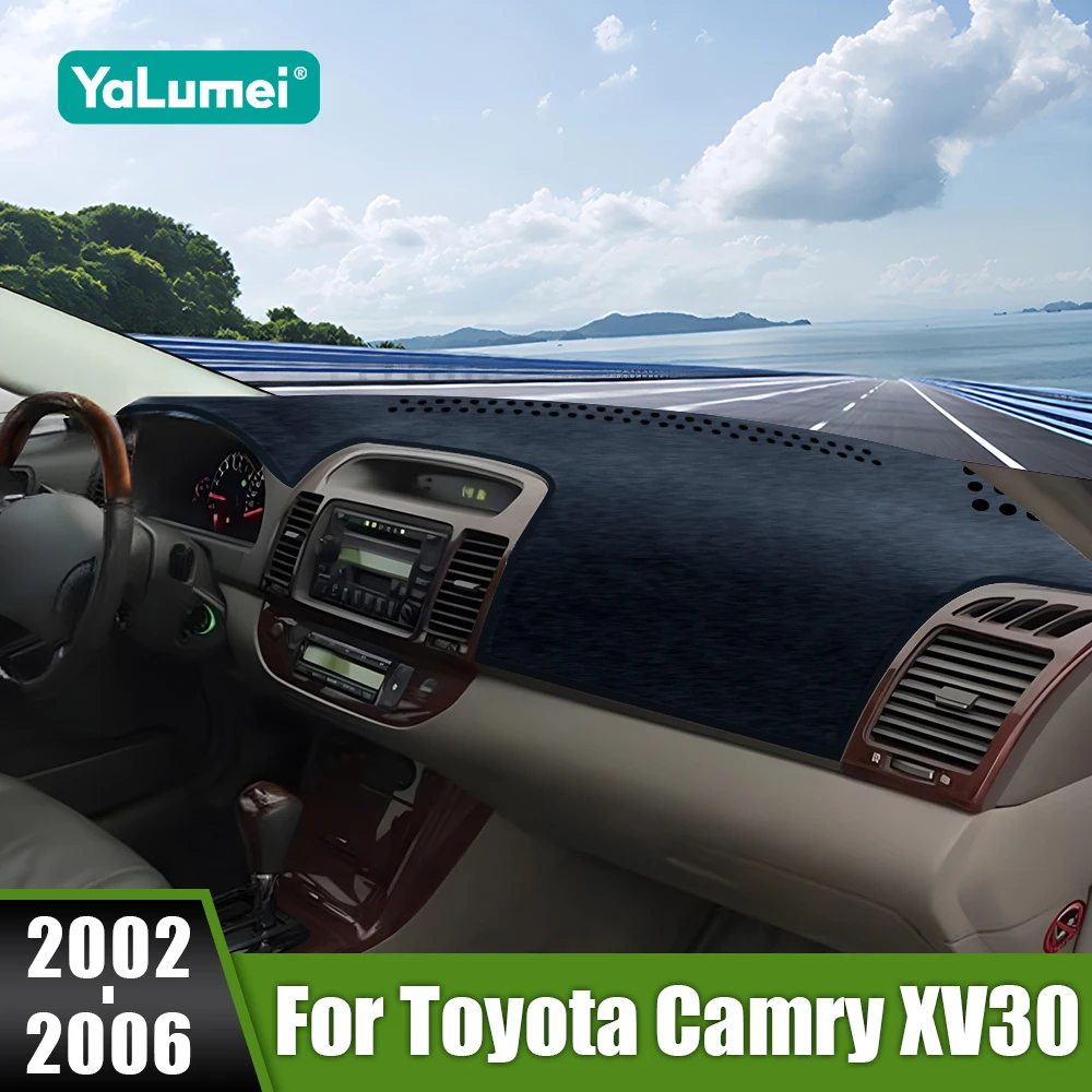 

Для Toyota Camry XV30 2002 2003 2004 2005 2006, крышка приборной панели автомобиля, избегайте световых накладок, приборная панель, защитные ковры с защитой от УФ-лучей