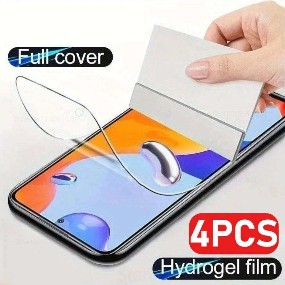 

4Pcs Hydrogel Film Screen Protective for Xiaomi Mi 11 Ultra Mi 11X 10 Pro 10S HD Mobile Phone Film 13 Ultra 13Lite 14 Pro 15 Pro