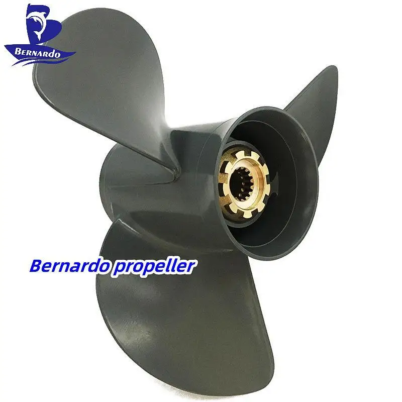 Bernardo Boat Propeller 13 3/4X13 Fit Honda 60 75 90 115 130 HP Outboard Engines Motor Aluminum Screw 3 Blade 15 Tooth Spline RH