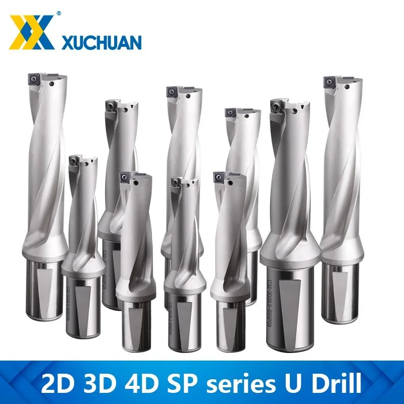 

SP Series Drill Bites Insert Drill 13-50mm Depth 2D 3D 4D Indexable U Drill CNC for SPMG Machinery Lathes Tool