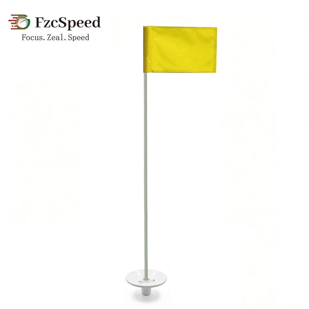 FzcSpeed Golf Hole Cup Flagpole Set  Removable Portable Putting Green Marker Flag Stick for Indoor & Outdoor Golf Practice 1 Set