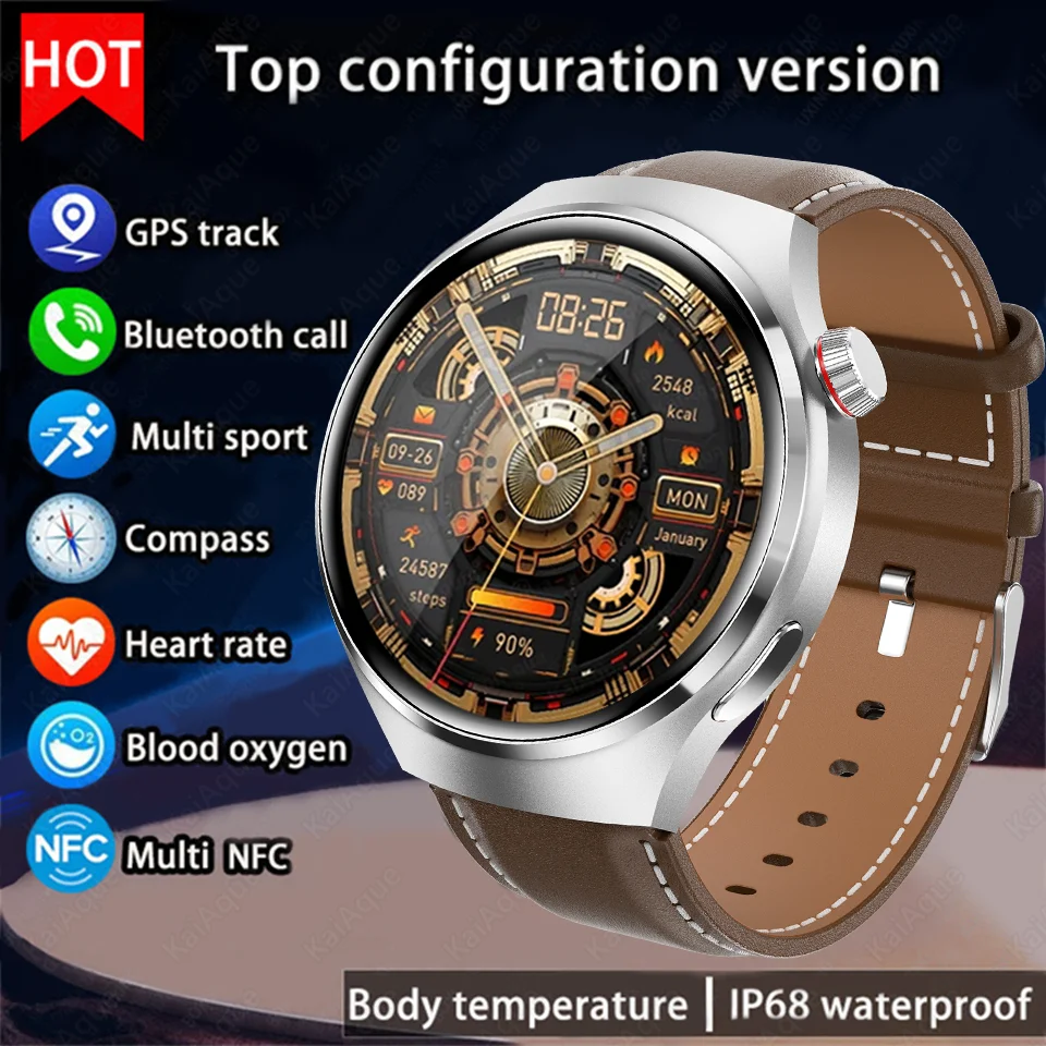 

Новые мужские смарт-часы 2026 года: военный стиль, водонепроницаемые, с AMOLED-экраном 360*360, Bluetooth-звонками, NFC, GPS-трекингом и компасом. Монитор здоровья.