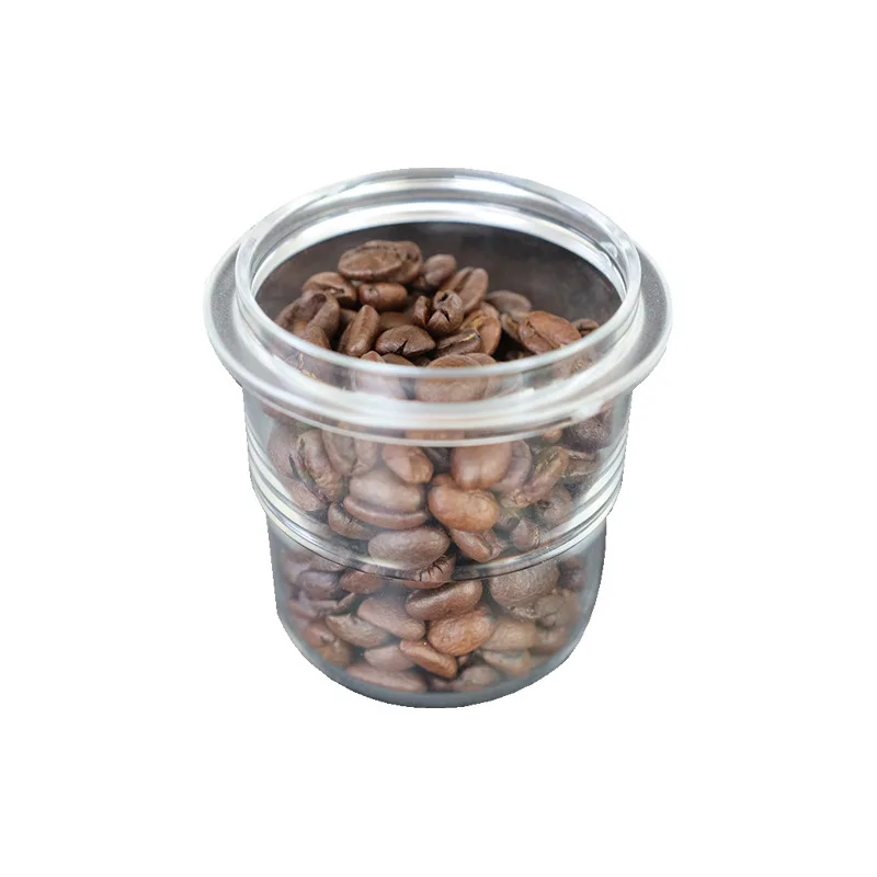 58 مللي متر كوب جرعات القهوة أسود واضح إسبرسو مقهى مكافحة تحلق مسحوق ماكينة القهوة أدوات استنشاق القدح #4