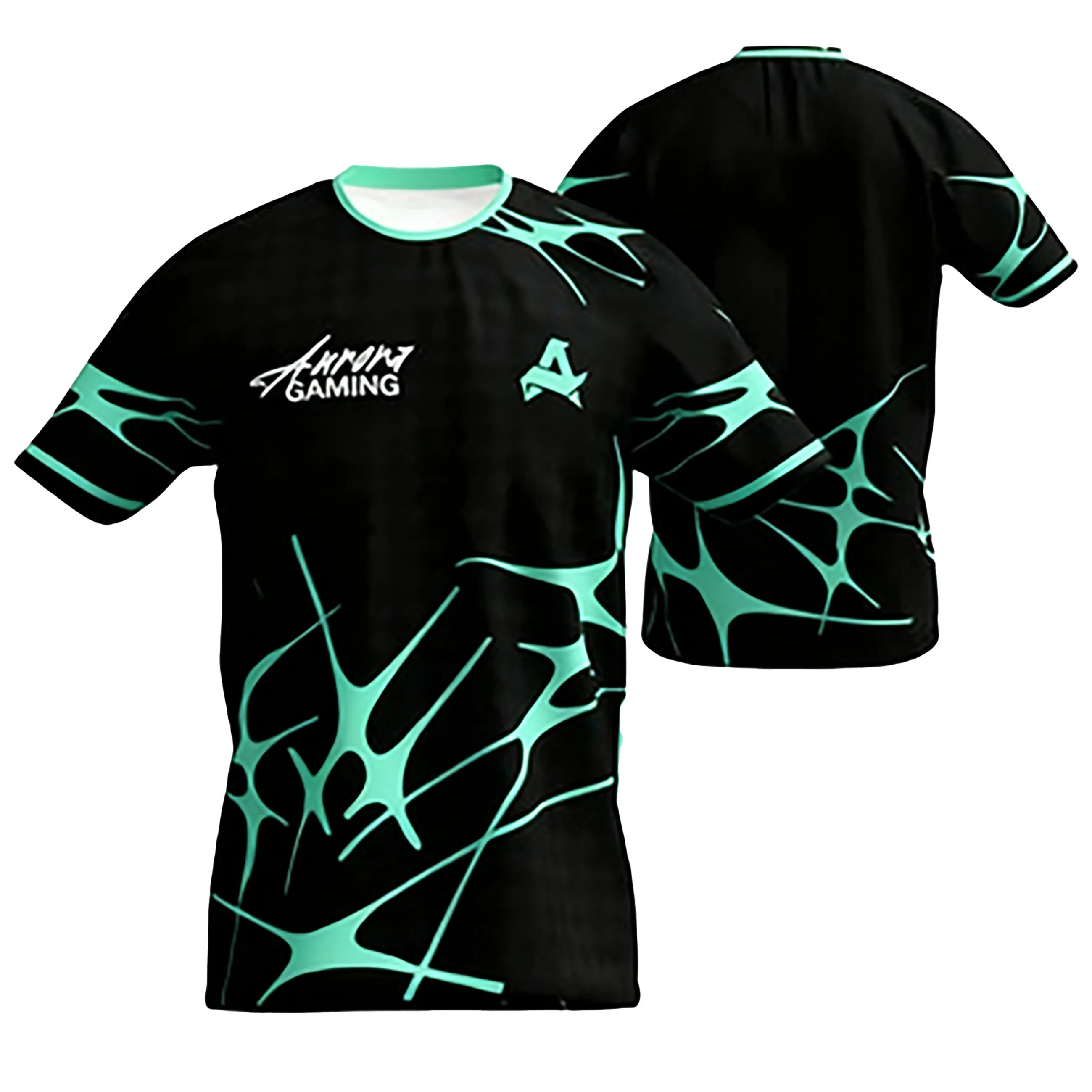 زي صيفي للرياضات الإلكترونية من Aurora Gaming - تي شيرت تدريب رسمي CS2 ESL Pro League |   قميص علوي عالي الأداء وجيد التهوية للاعب