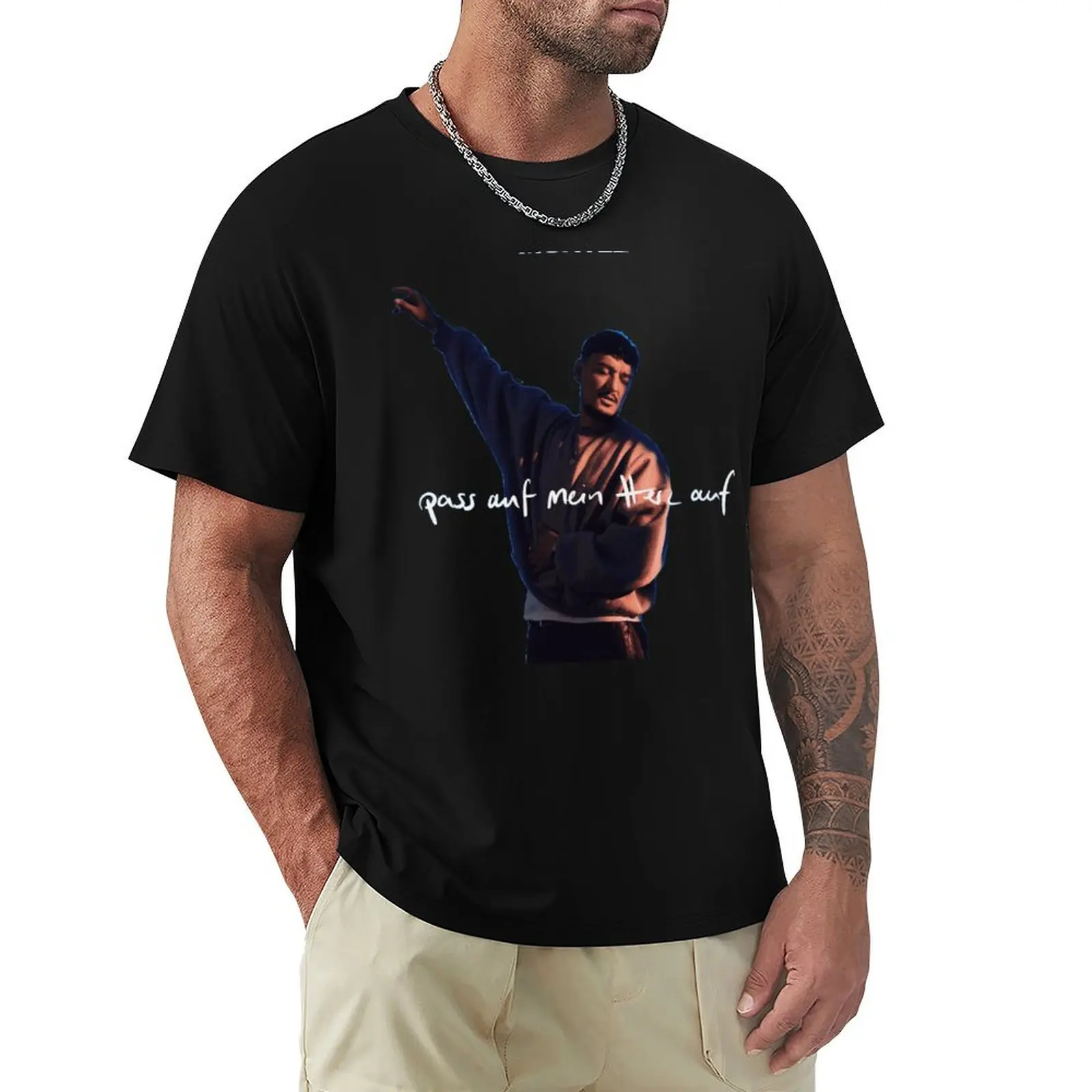 Montez pass auf mein Herz Aauf T-Shirt Christmas Casual Short Sleeve Top