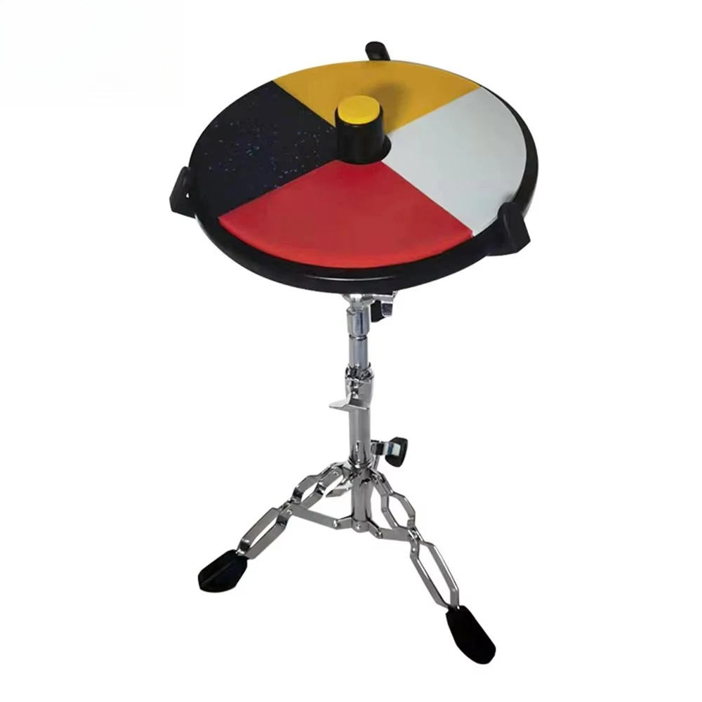 Music Dumb Drum Series,12 Inch Four Color Front Sight Environmentally Friendly Silicone Mute Drum Pad Set