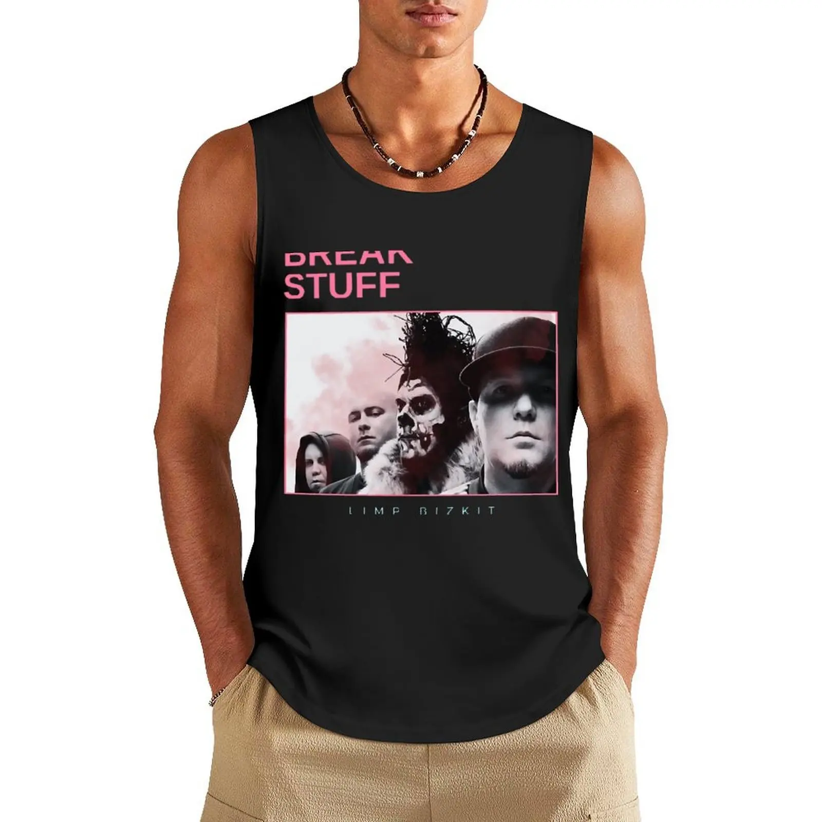 

break stuff - vintage minimalism Tank Top men clothes summer clothes for men Gym man gym Men's t-shirts