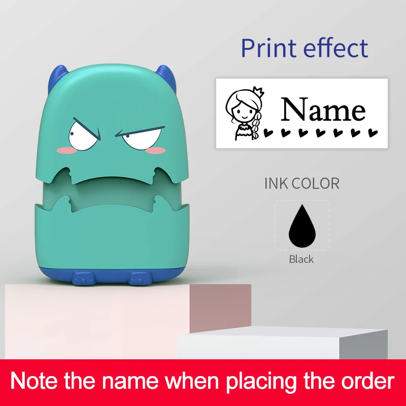 Benutzerdefiniertes Cartoon-Baby-Namenstempel-Set – wiederverwendbar für Baumwoll-/Modal-Kleidung und Schultaschen, ungiftige, wasserfeste Tintenversiegelung