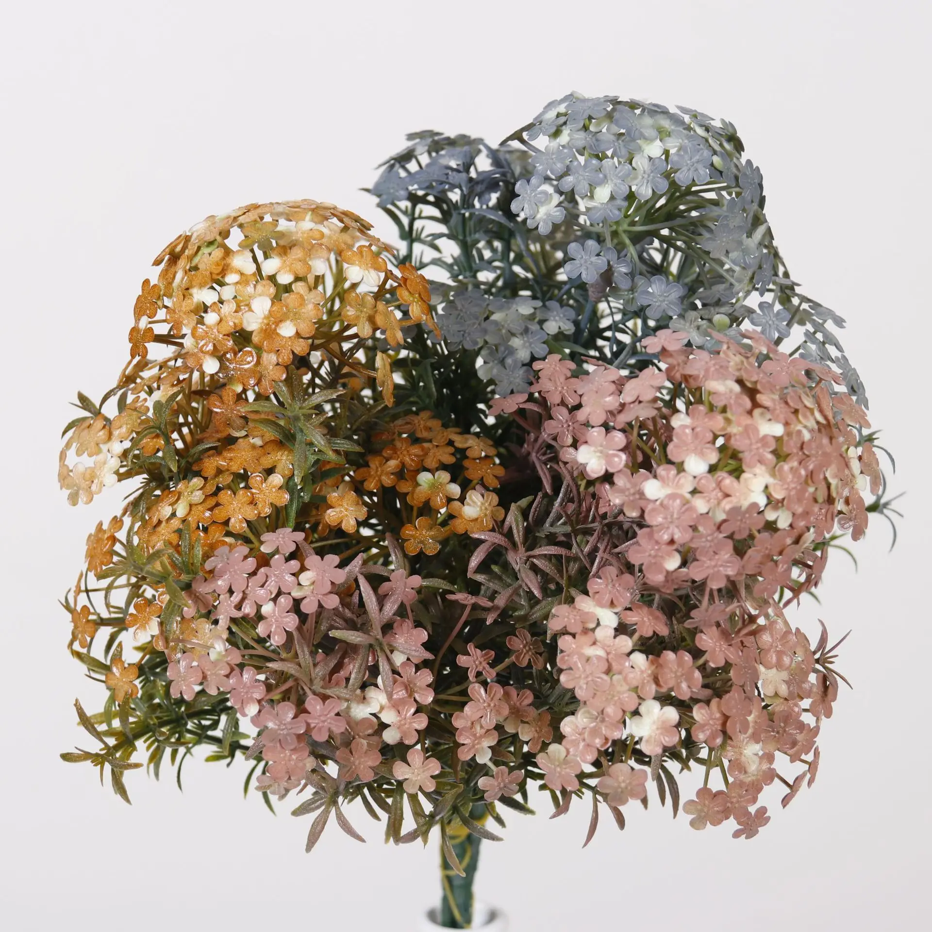 Simulation 7 Fork Spray Color Ball Chrysanthemum Bouquet Wedding Hall Ceiling Road Flower Hotel Layout Fast Delivery