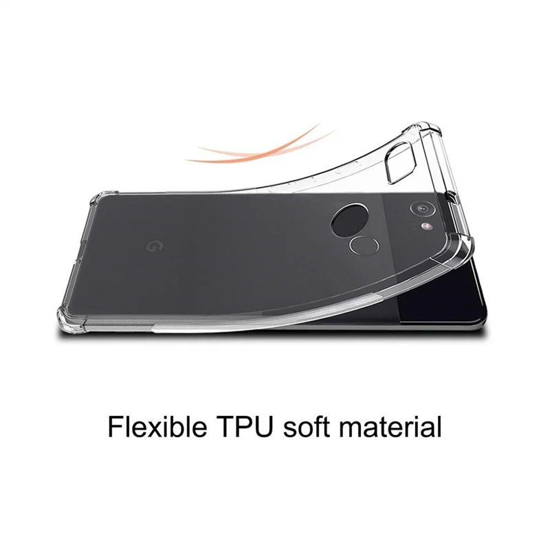 For Google Pixel 2 XL Pixel2XL Case Air Cushion Shockproof Silicone Soft Back Cover For Google Pixel 2 XL 2XL Airbag TPU Case