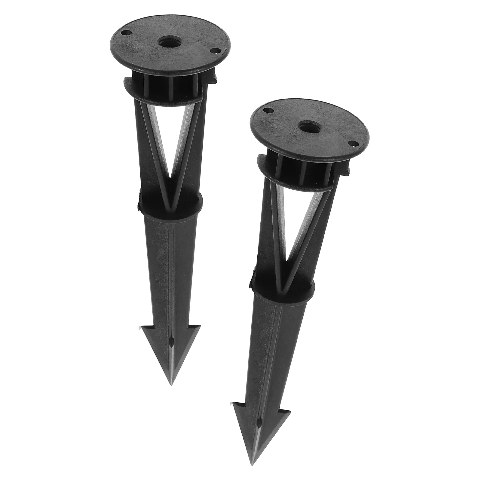 

2Pcs Outdoor Light Stakes Strong Plastic Ground Spikes for Landscape Garden LED Lamps Easy Install Lawn Lighting