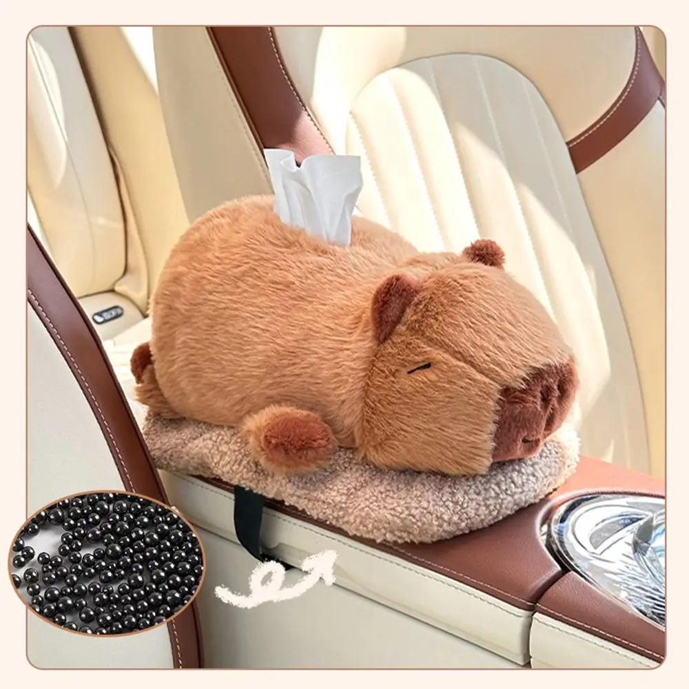 

Капибара автомобильная коробка для салфеток мультяшное животное панда плюшевая кукла авто интерьер креативный милый держатель для салфеток на заднем сиденье украшение дома