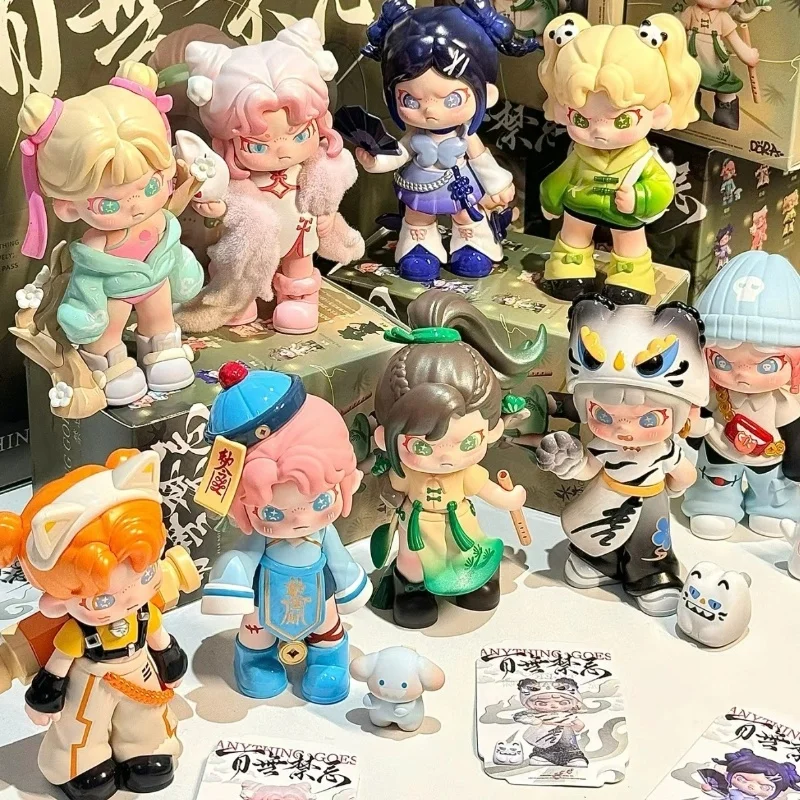 

Genuine Dora Anything Goes 5 Generation Series Anime Figure Model Decoration Collection Kawaii Girls Model Desktop Toys Gifts