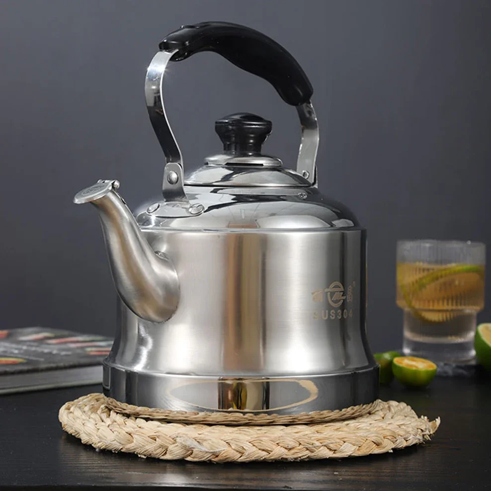 1.5L/2L/3L Stainless Steel Boiling Water Kettle Teapot - Restaurant Soup Hot Pot Brewer Mug