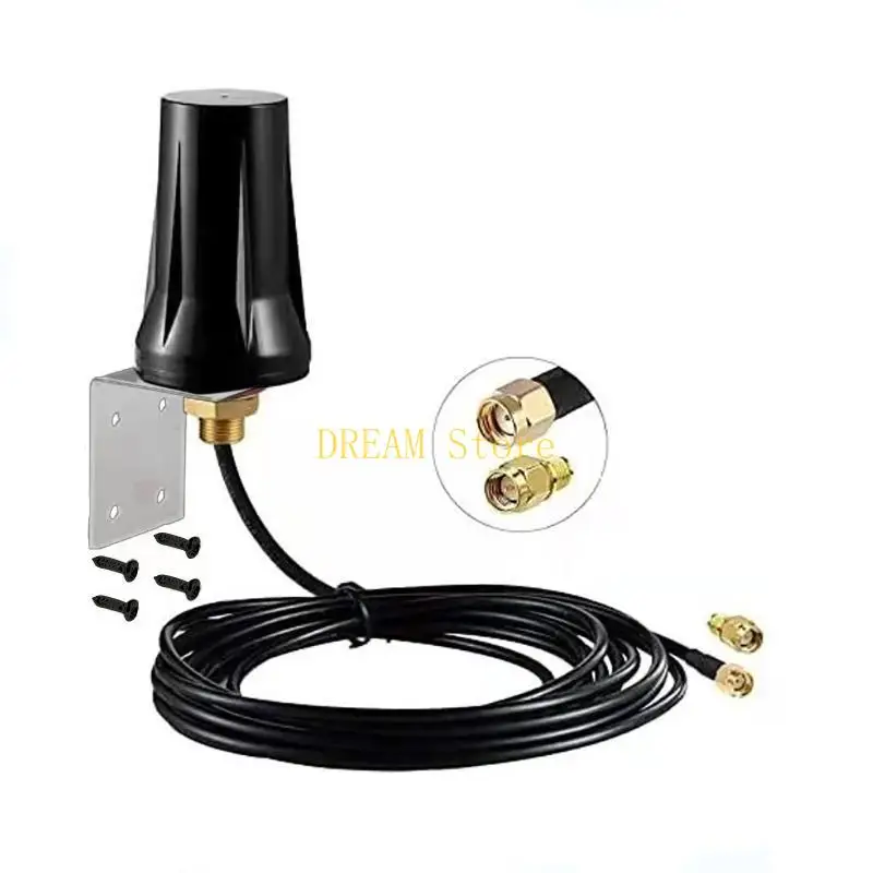 600-6000mHz 5dBi Waterproof Antenna with SMA Male Connector Outdoor LTE Antenna best sale