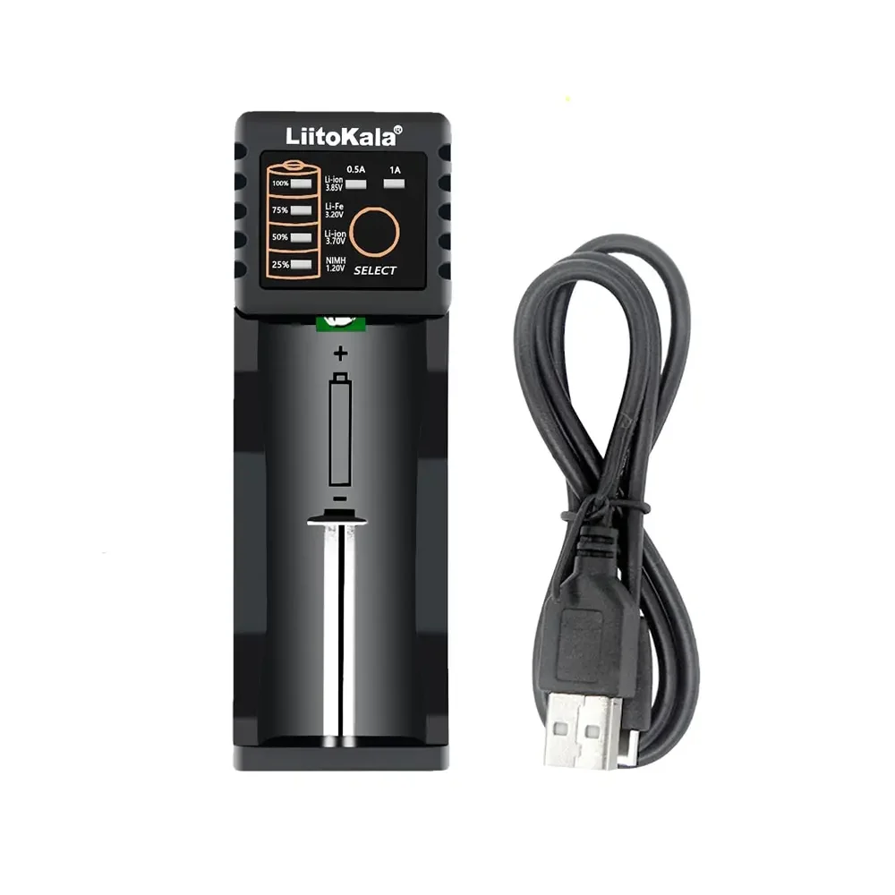 10PCS LiitoKala Lii-100B 18650 Battery Charger For 26650 16340 RCR123 14500 LiFePO4 1.2V Ni-MH Ni-Cd Smart Charger