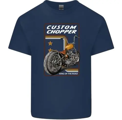 

Custom Chopper T-Shirt Mens Biker Tee Top Motorbike Motorcycle Made Bike