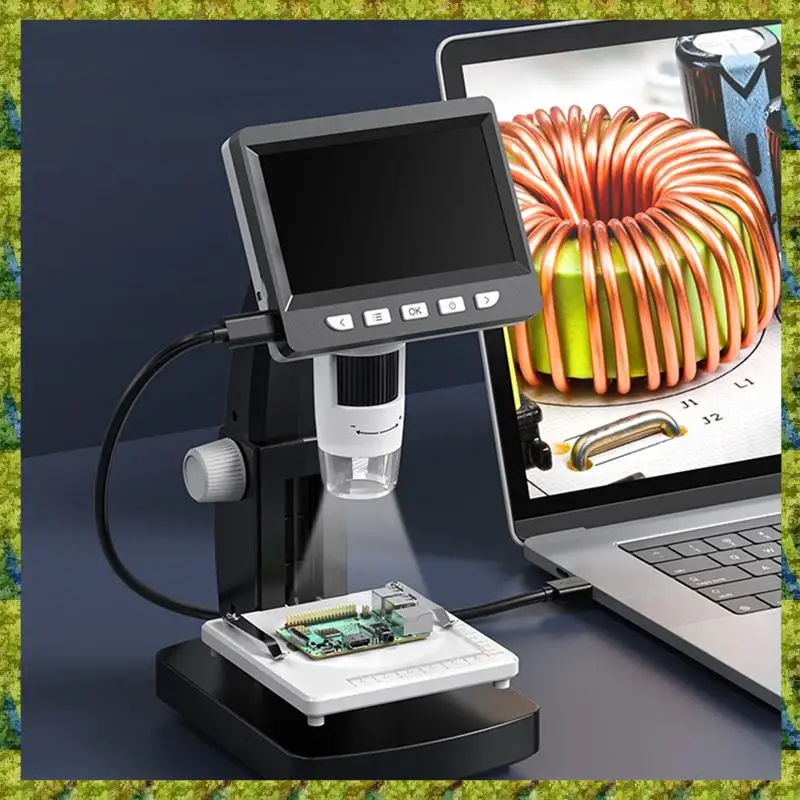 

UISN 4.3Inch Digital Microscope 1000X Magnification USB Coin Microscopio 8LED Electron Microscopes For Computer