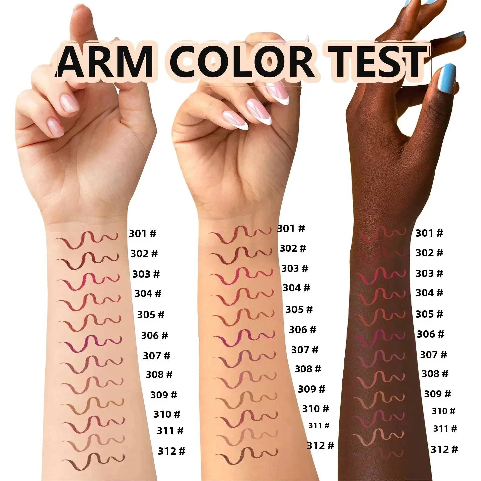 12-kleuren matte liplinerset, premium waterdichte gladde lippotloden, langdurige naaktvoering lippenstift voor het definiëren en vullen van lippen