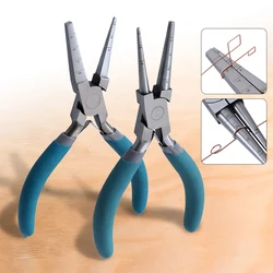 Jewelry Pliers Alloy Steel Square Rite Plier Wire Looping Plier with Laser Scale Non-Slip Handle for Jewelry Wire Pieces Forming