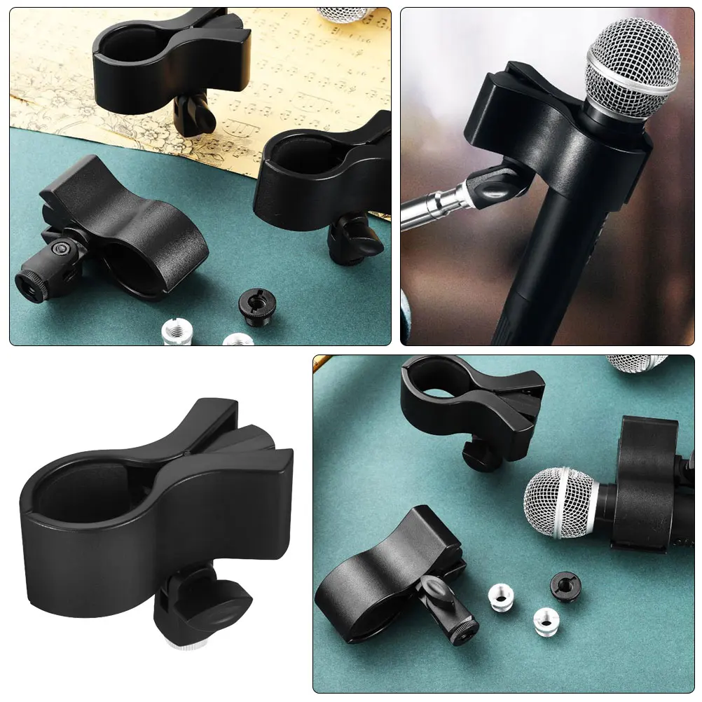 

Microphone Shock Mount Clip Holder Stand Holders Clamp Adjustable Angle Universal for