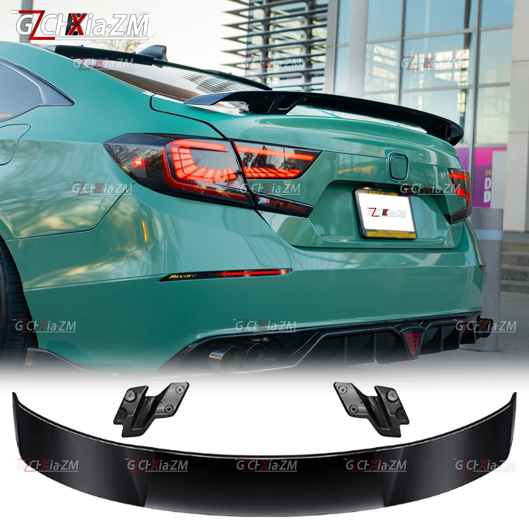 

For 2018-2022 Honda 10th Generation Accord MK Style Rear Spoiler ABS Material Body Aerodynamic Kit Rear Wing Diffuser