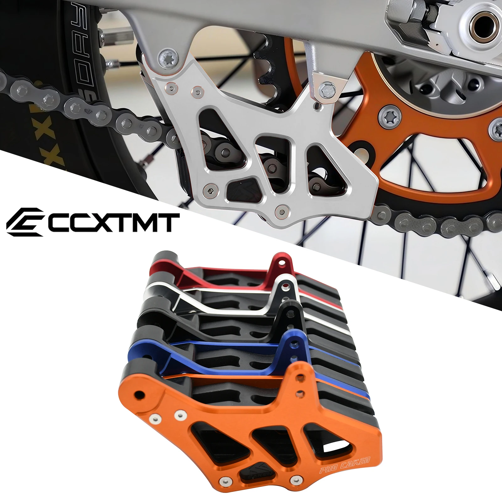 Protector de guía de cadena de aluminio CNC para KTM SX SXF EXC EXCF XC XCW XCF SMC para Husqvarna FC TC FE TE FS FX TX 85 125-501 2014-2022