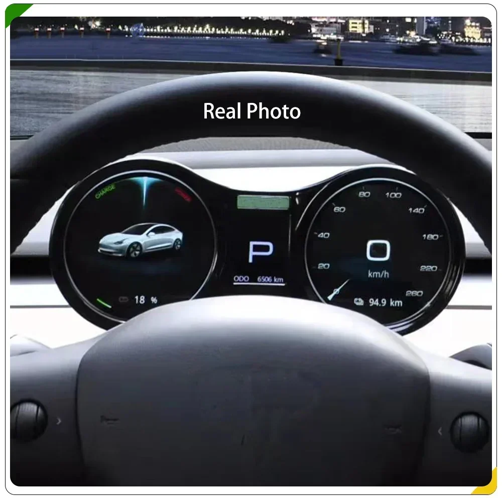VJOYCAR Hud Speed Display Digital Car Dashboard Special for Tesla Model 3 Smart LCD Displayer with Charging Status