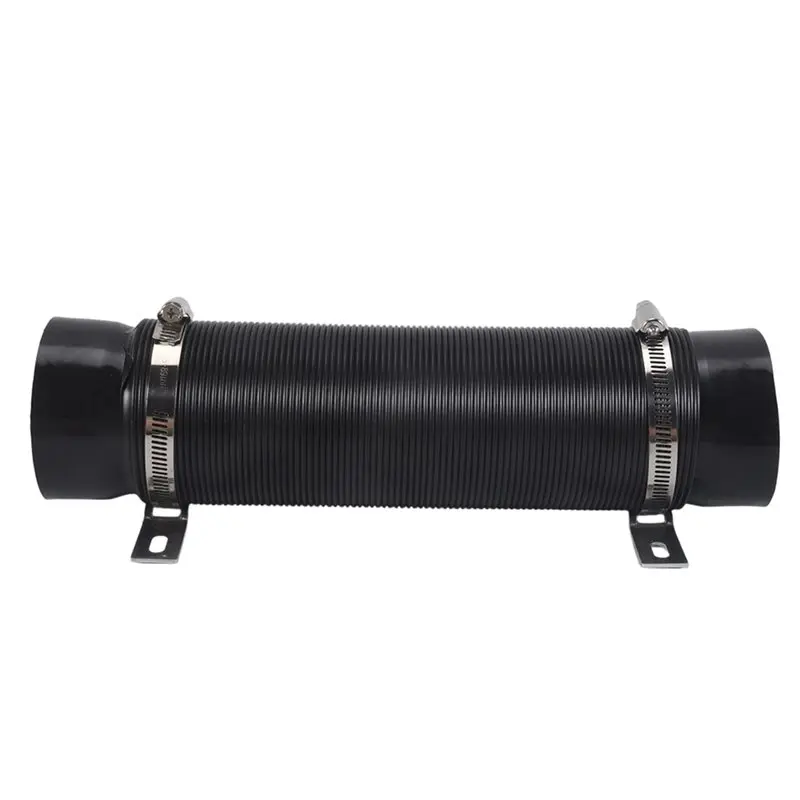A20K-Universal Flexible Car Engine Cold Air Intake Hose Inlet Ducting Feed Tube Pipe With Connector