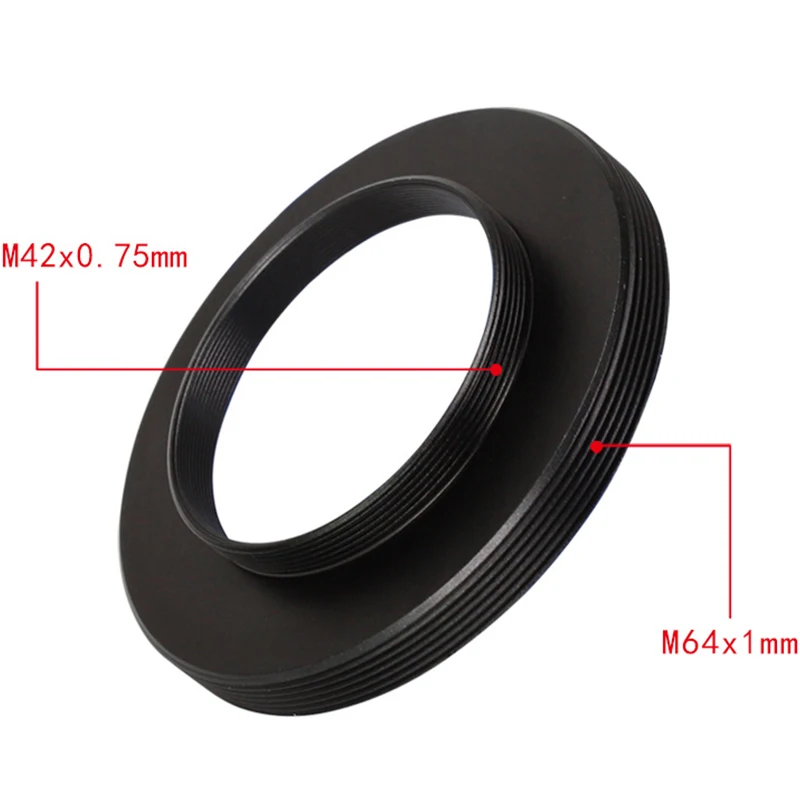 T2 M42X0.75mm Male Turn To M64X1mm Male Threads Mount Converter Adapter Telescope Photography Metal Adapter Ring