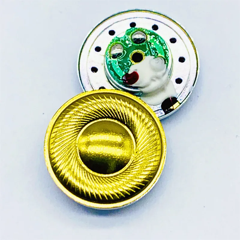 15.4Mm Loa Đơn Vị Vàng Màng Đơn Vị Tự Làm Phụ Kiện Tai 32Ohms 2 Chiếc