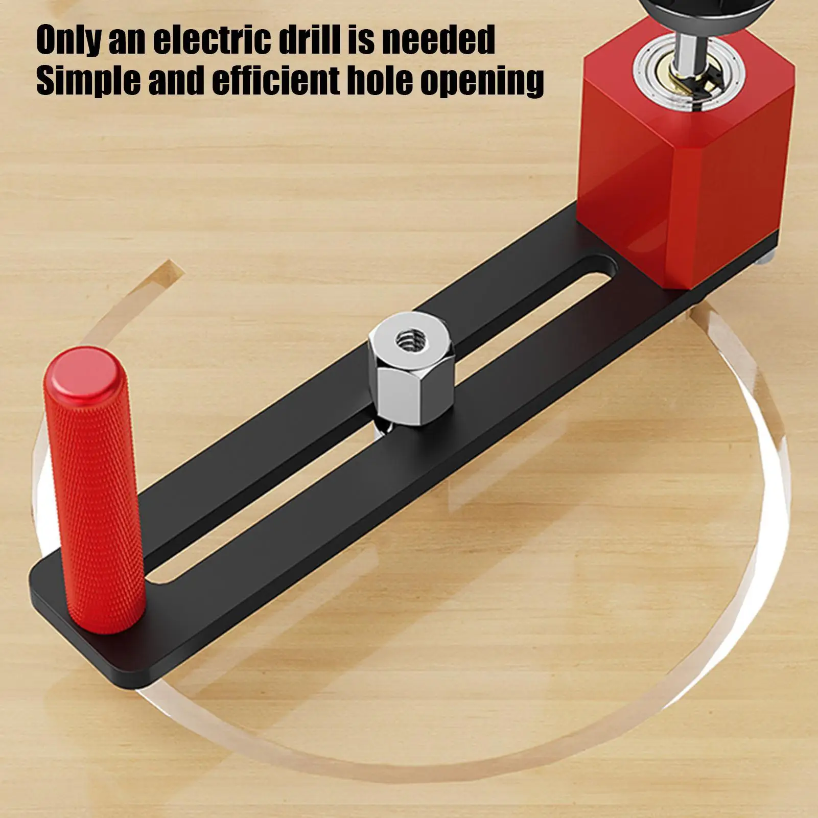 Board Round Hole Cutter Adjustable Round Cutter For Ceiling Tile Drywall Precise Hole Drilling Tool Plasterboard Punch For