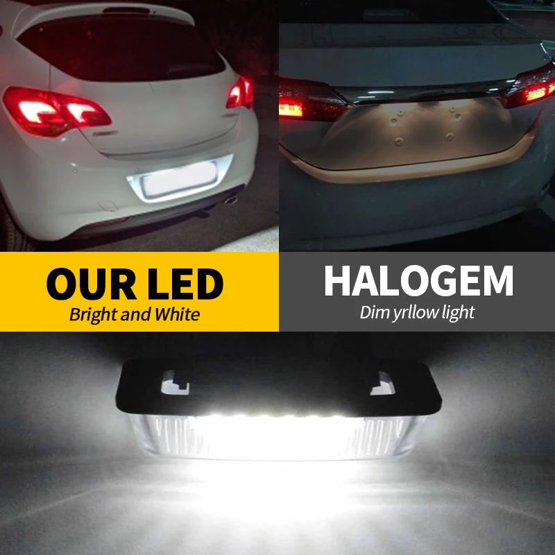 2 قطعة Canbus الأبيض Led لوحة رقم الترخيص لتويوتا كامري Acv51 ، Asv50 (آسيا) (الجيل السابع) 2011.12-up كورولا فيلدر 2012-2016 #5