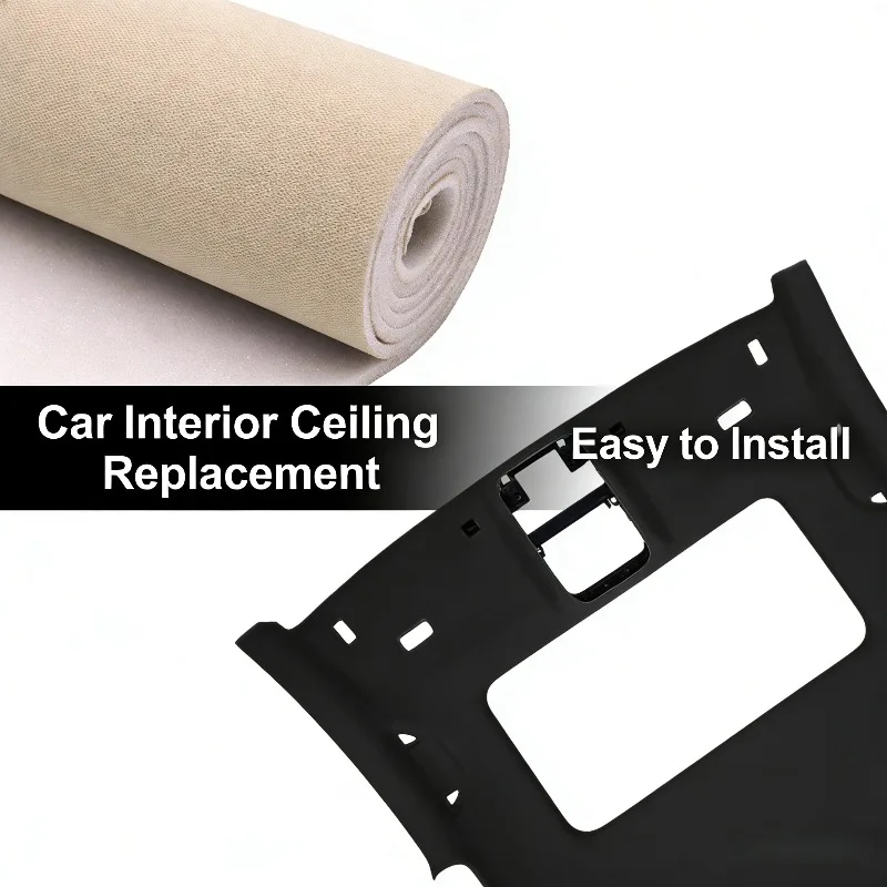 

Non-Sticky Headliner Fabric Foam Backed Durable Mesh Car Roof Lining Cloth for Auto Interior Car Roof Restoration Replacement