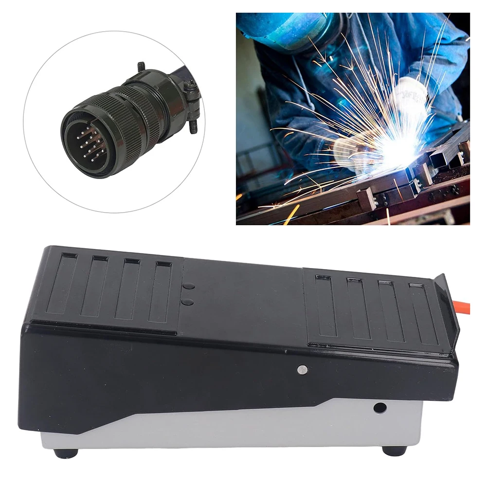 TIG Welding Foot Pedal Type Sliding Potentiometer Amp Control 14 Pin 8 Mtr Wire Welding Machine Foot Pedal CNC Metalworking Part