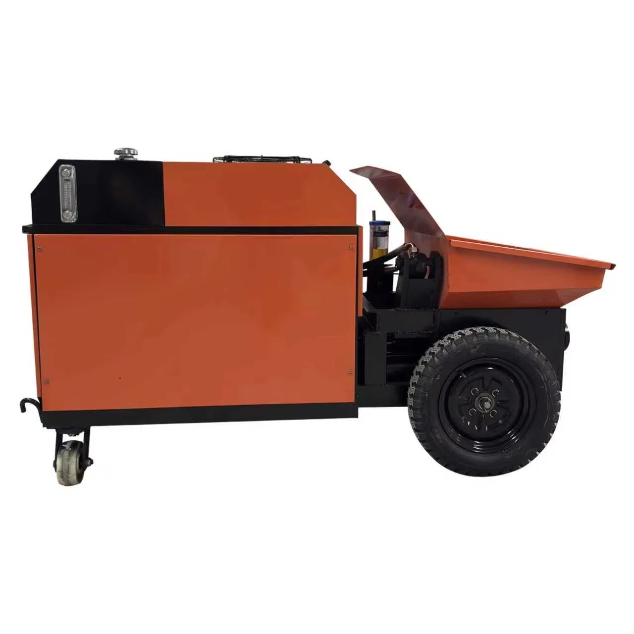 Electric Horizontal Concrete Conveyor Pump Large-Aggregate Mortar Concrete Pouring Building Material Loading Ground Pump