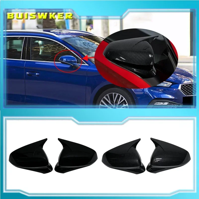 

Pair Side Wing Mirror Cover Caps For Seat Leon MK4 Cupra 2020-2024 Rearview Mirror Cover Trim Add on Rear View Mirror Trim