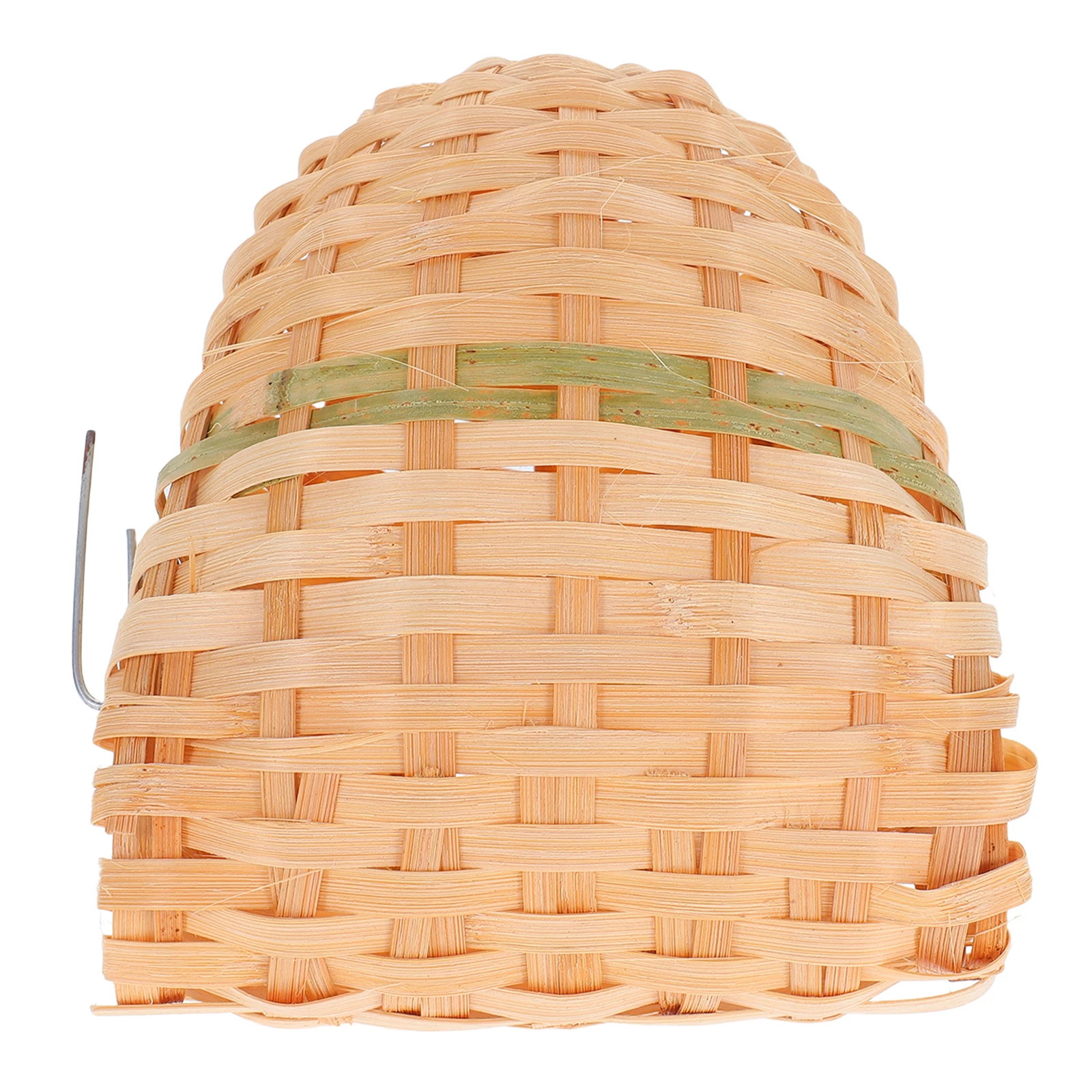 

Bamboo Bird Nest Handwoven Crafts Durable Eco Friendly Outdoor Garden Decor Rustic Style Reusable Attracts Small Birds Perfect