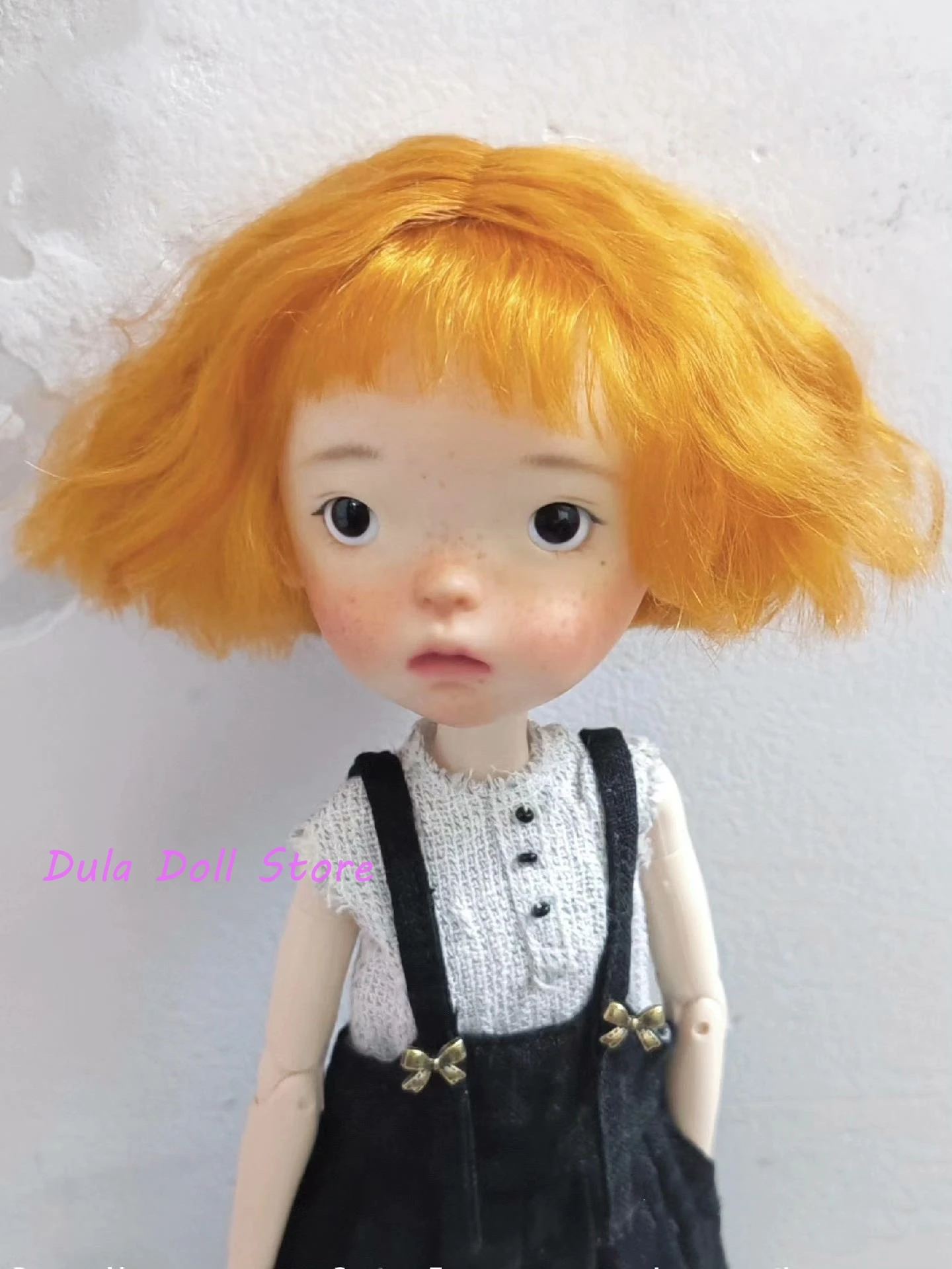 Dula Doll Wigs for Landoudou Landazz  Blue bean 6 points 16cm head circumstance