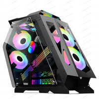 Most Popular Mid Tower Gaming Computer Case Desktop RGB Computer Cabinet M-ATX/MINI-ITX PC Cases for Gaming